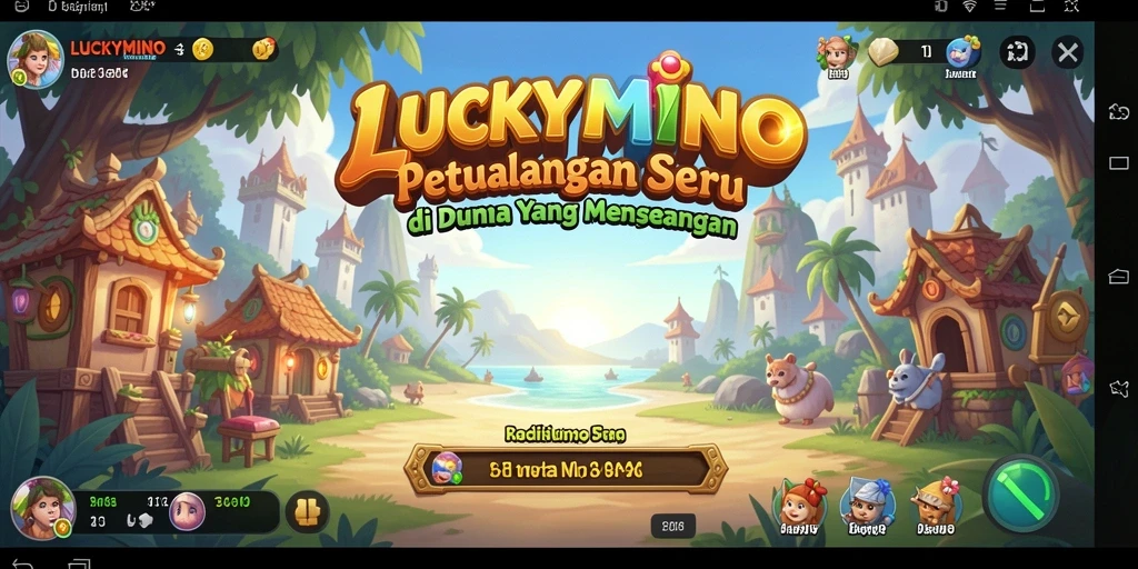 Gameplay LUCKYMINO dengan grafis menakjubkan dan karakter yang menarik.