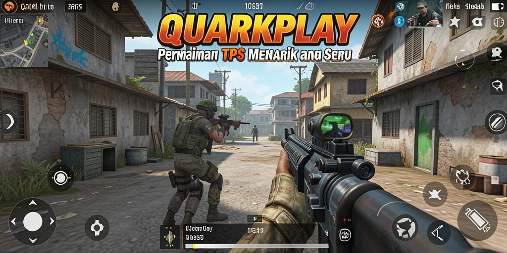 Gameplay QUARKPLAY yang menegangkan dalam mode TPS.