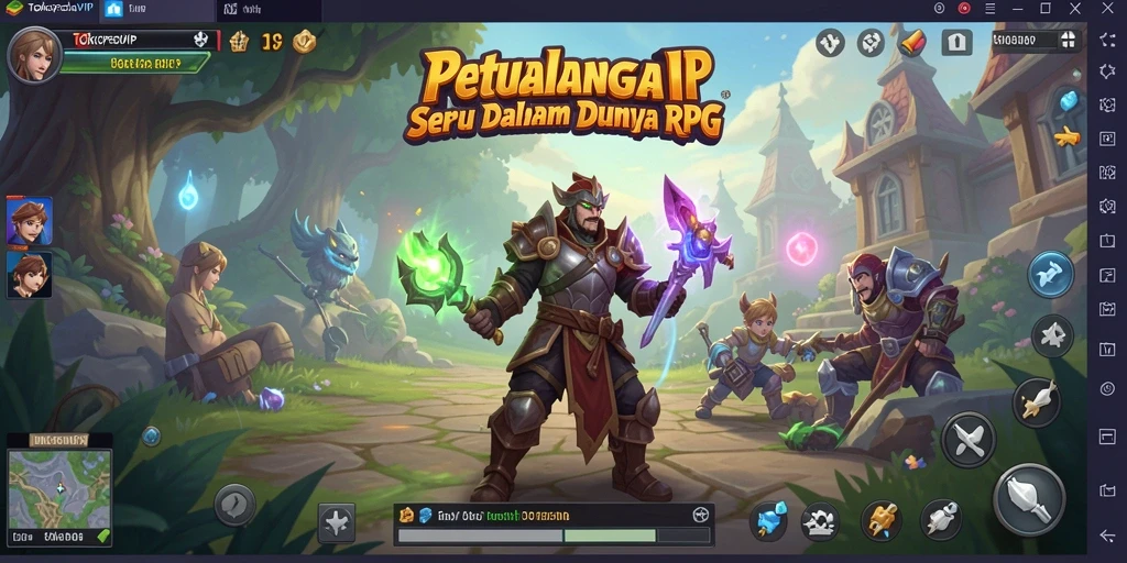 Screenshot dari gameplay RPG TOKOPEDIAVIP yang seru dan menarik.